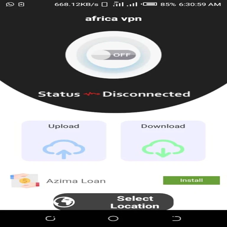 AFRICA VPN Captura de pantalla 3