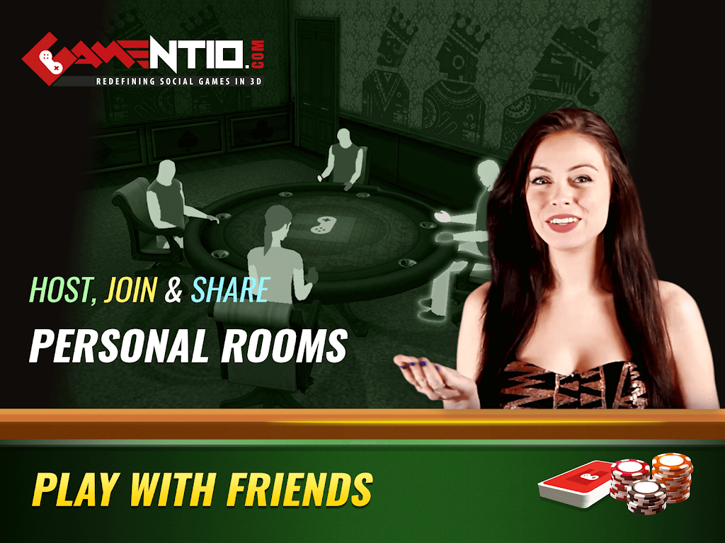 Gamentio 3D: Poker Teenpatti R Capture d'écran 2