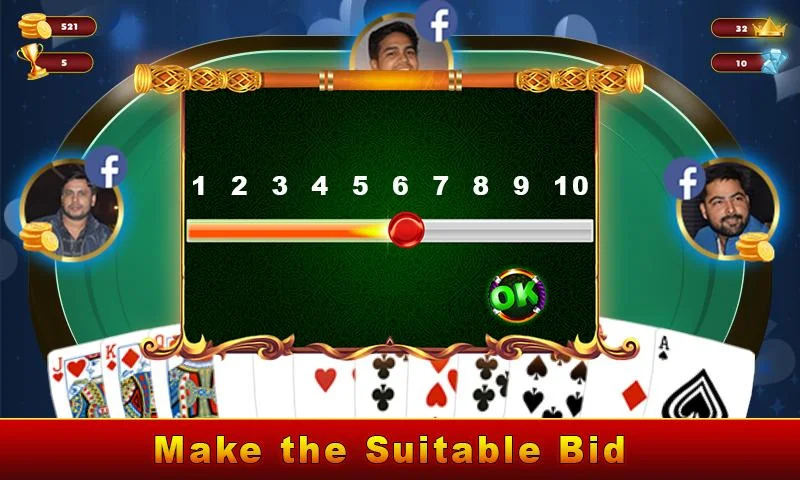 Schermata Call Break Gold Spades: Play Original Card Games 2