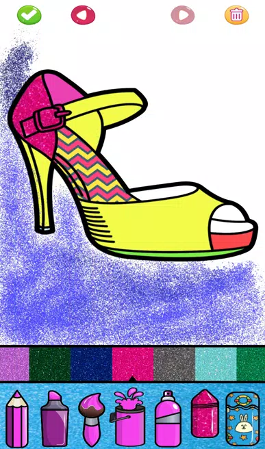 Schermata Beauty Glitter coloring game 3