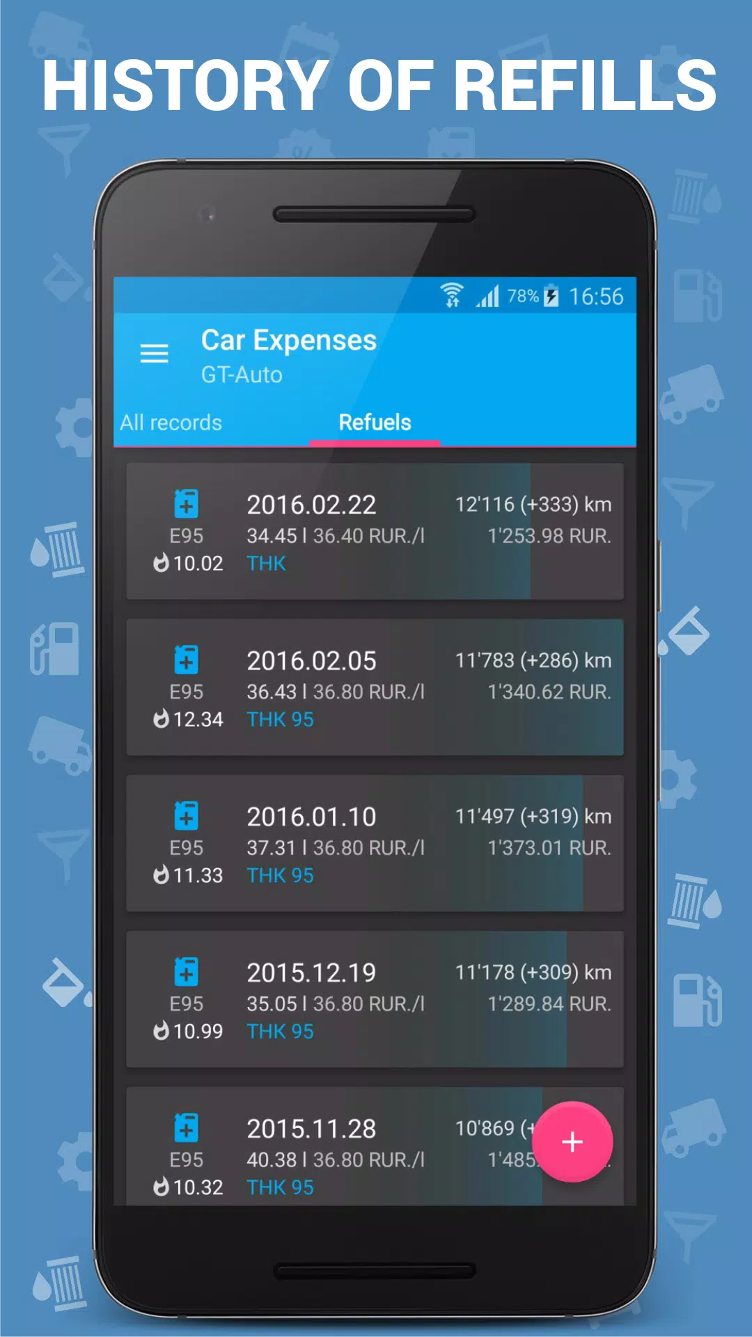 Car Expenses Manager スクリーンショット 2