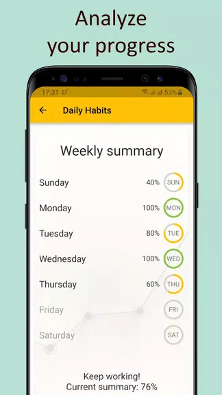 Schermata Daily activities tracker 2