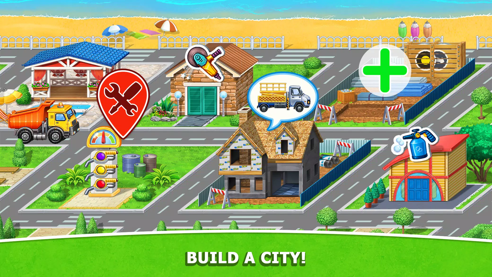 Kids Truck: City Builder Games Screenshot 0