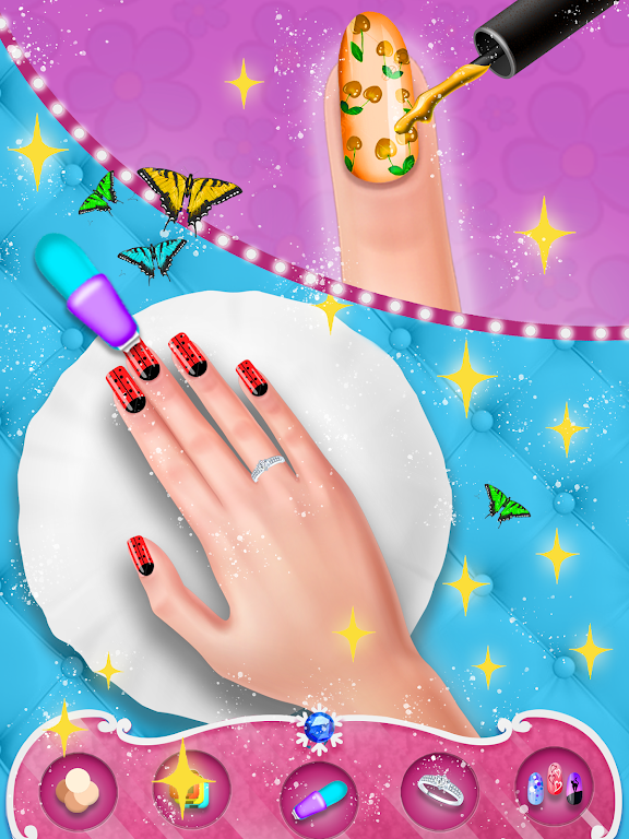 Fashion Nail Polish Salon Game Capture d'écran 1