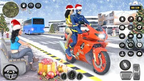 Superhero Bike Taxi Bike Games Скриншот 3