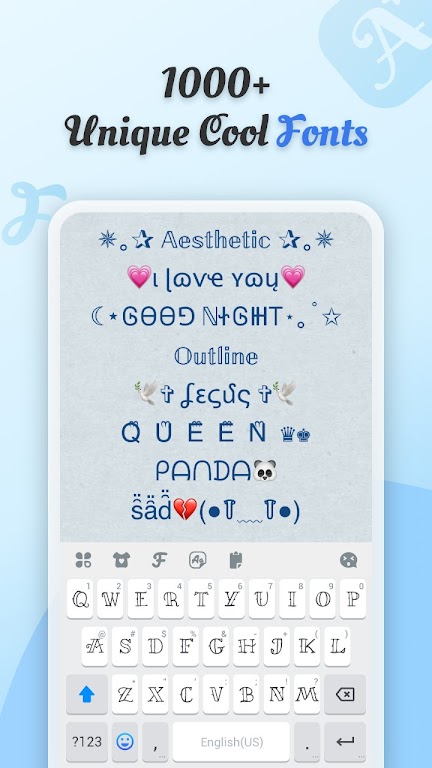 Cool Fonts – Keyboard & Themes Mod应用截图第1张