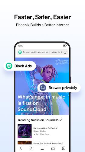 Phoenix Browser - Fast & Safe Screenshot 1