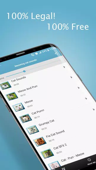 Meowing Cat Sounds Ringtones Tangkapan skrin 2