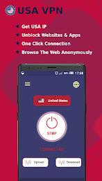 USA VPN -Safe Secure VPN Proxy Zrzut ekranu 0