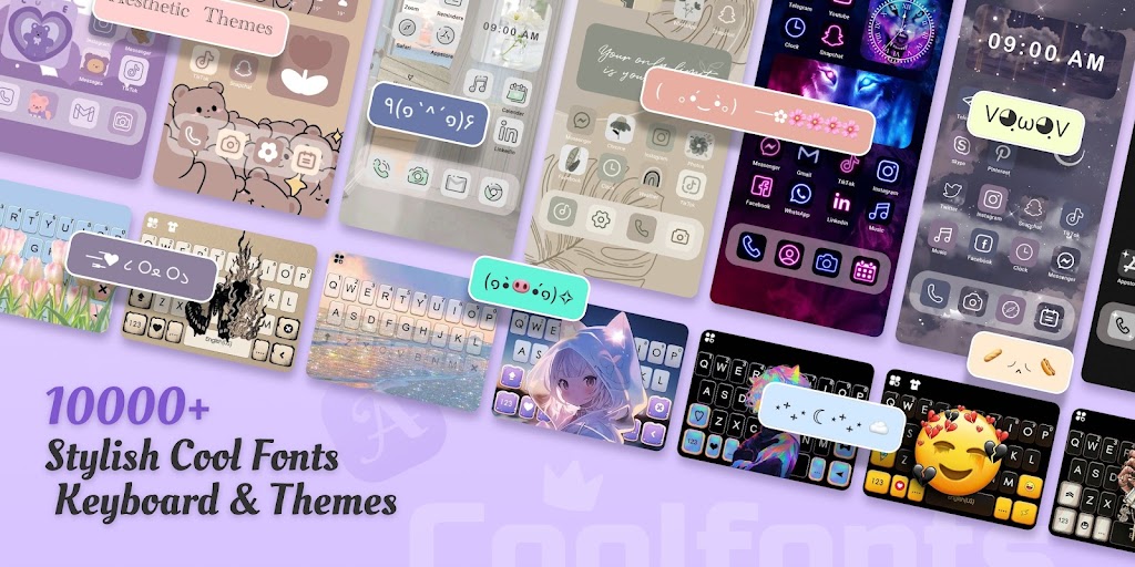 Cool Fonts – Keyboard & Themes Mod应用截图第0张