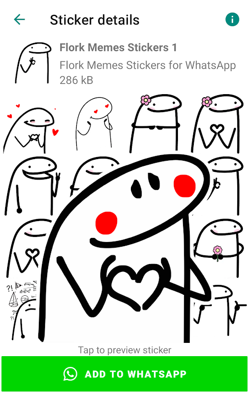 Flork memes stickers WASticker Ảnh chụp màn hình 2