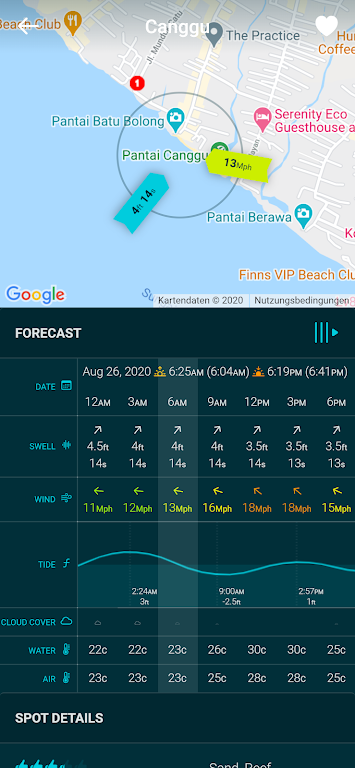 Spotadvisor Surf Forecast स्क्रीनशॉट 1