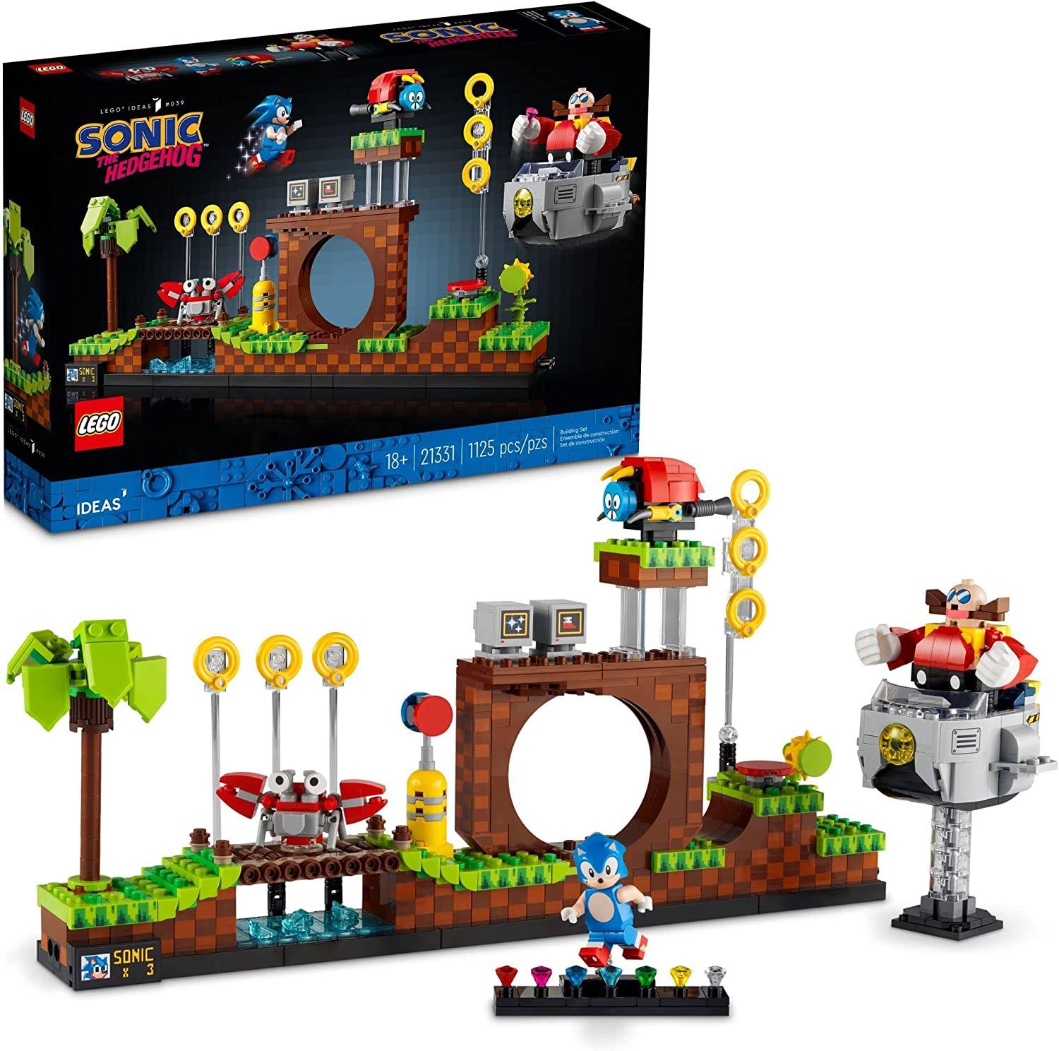 Sonic the Hedgehog Green Hill Zone Zone LEGO Conjunto