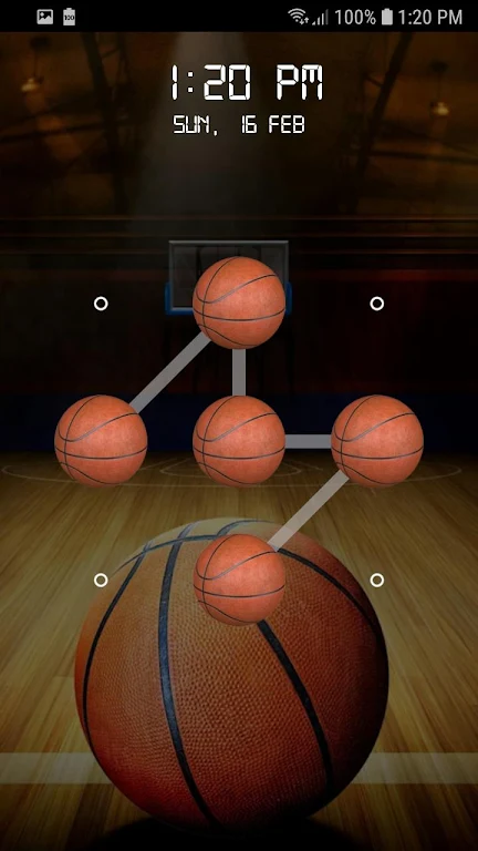 Basketball Screen Lock Pattern應用截圖第0張