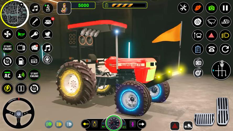 Indian Tractor Tochan Game 3d Zrzut ekranu 3