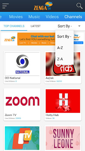 ZengaTV Mobile TV Live TV應用截圖第3張