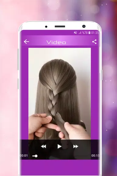 Hairstyles Step by Step Videos Captura de tela 3