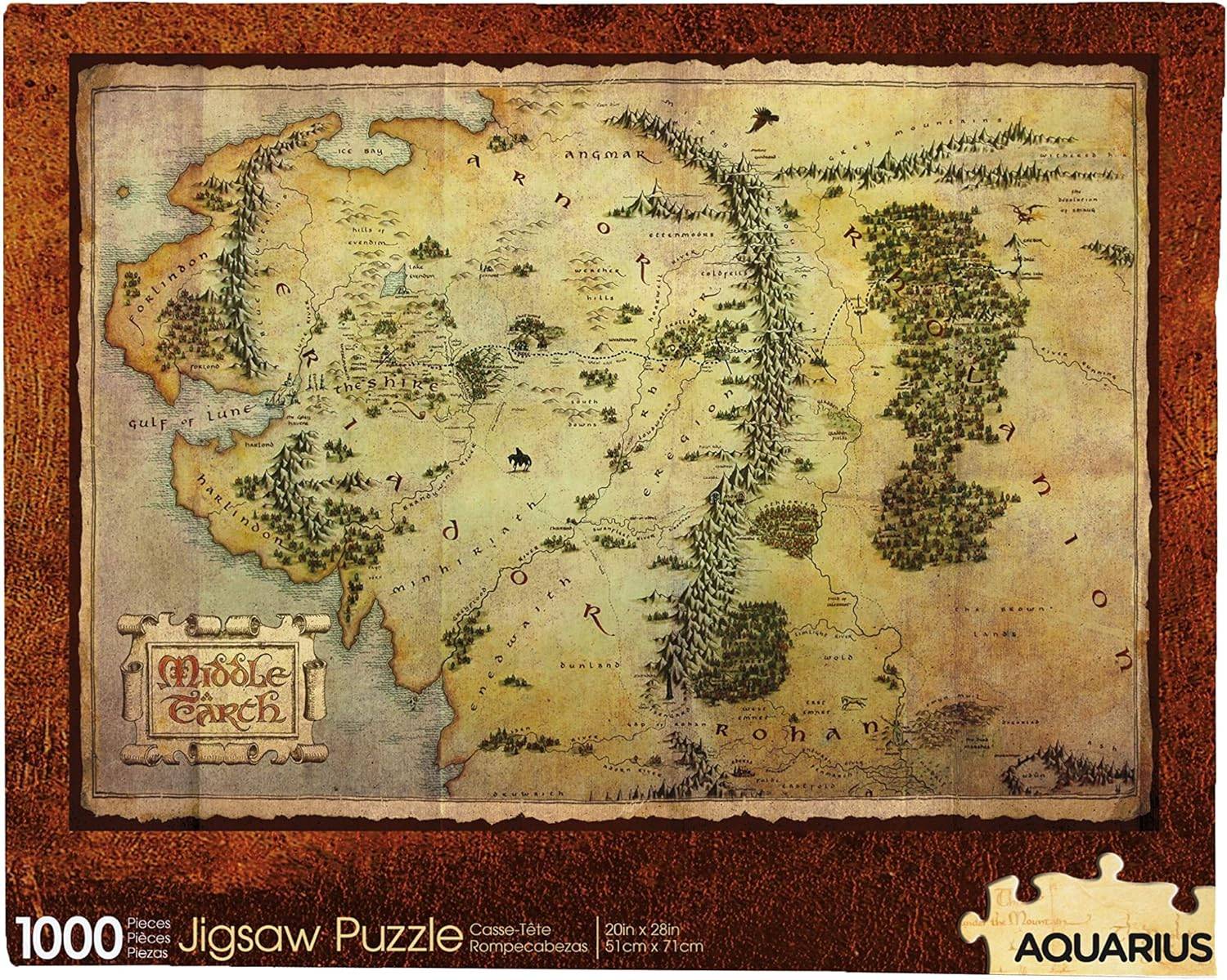 Aquarius Hobbit Map Puzzle 1000 Piece