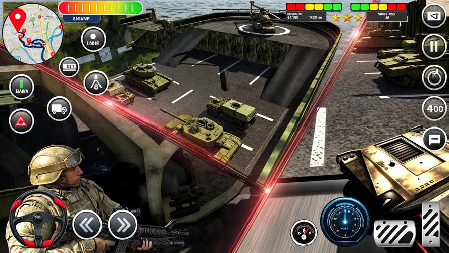 Schermata Army Transport Tank Ship Games 1