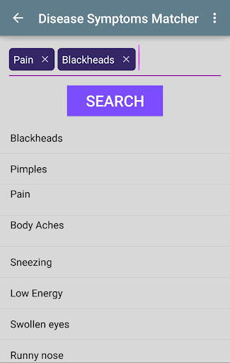 Disease Symptoms Matcher Ảnh chụp màn hình 1