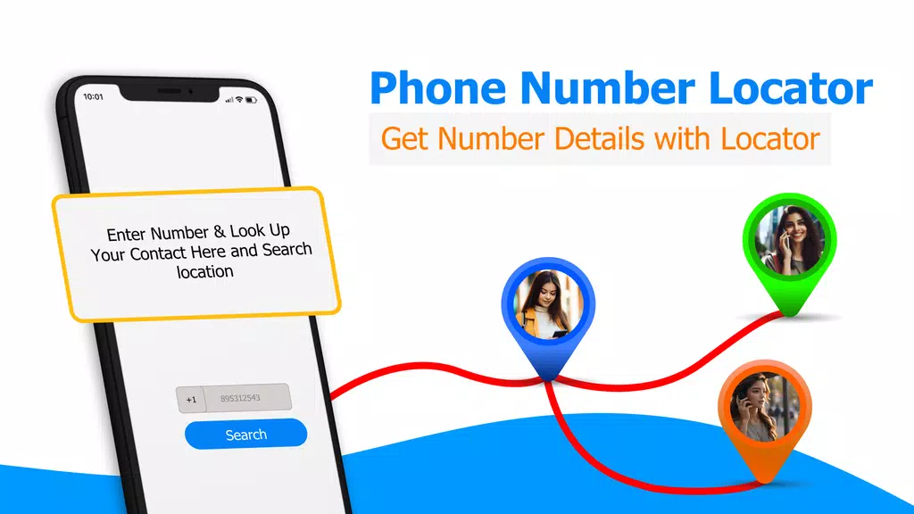 Schermata GPS Mobile Number locator App 1