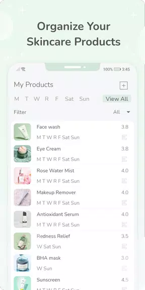 Skincare Routine Diary Zrzut ekranu 3