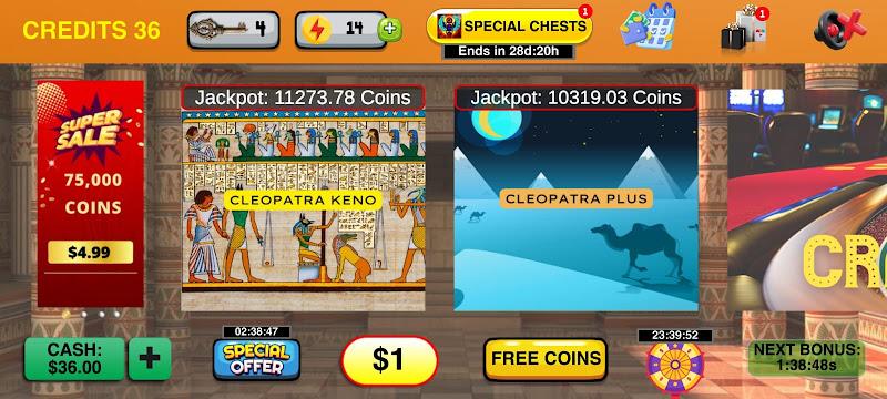 Cleopatra Keno with Keno Games Screenshot 3