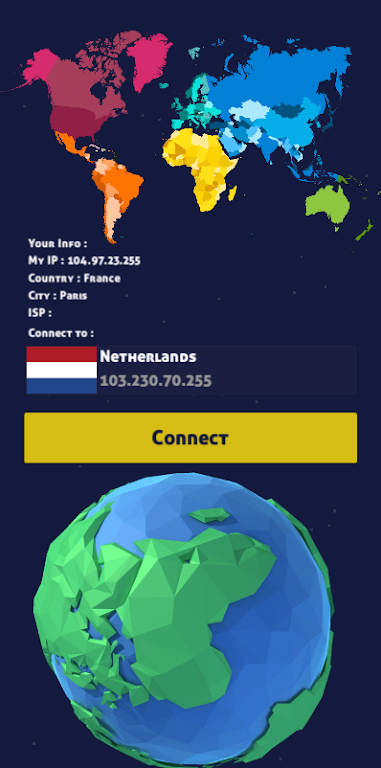 VPN NetherLands - IP for NL स्क्रीनशॉट 1