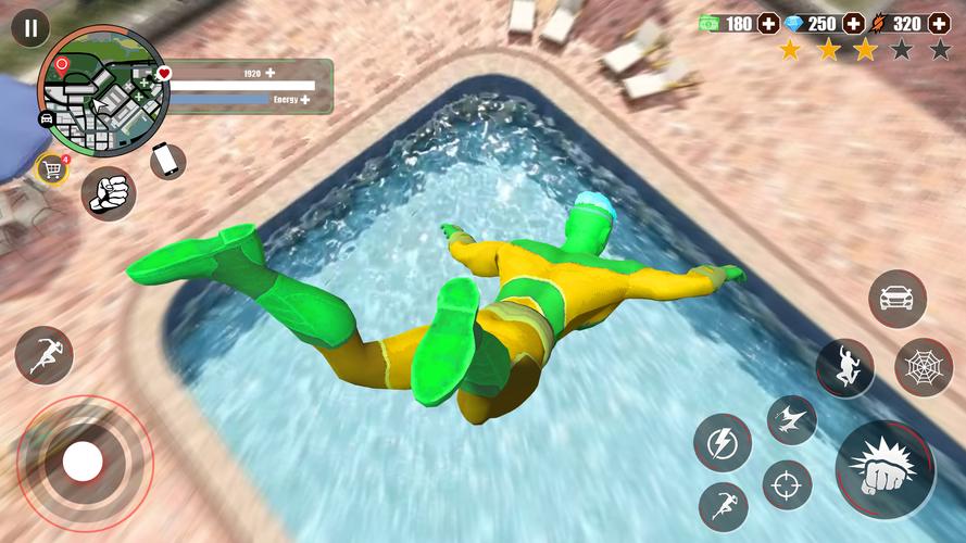 Super Rope Hero: Crime City 스크린샷 0