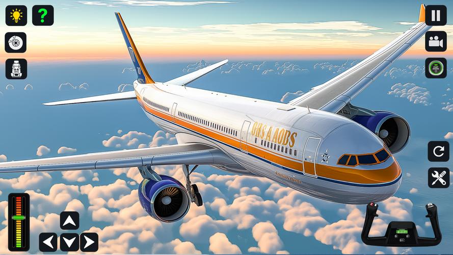 Airplane Simulator 3D Offline Captura de tela 0