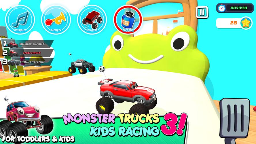 Monster Trucks Game for Kids 3 Скриншот 0