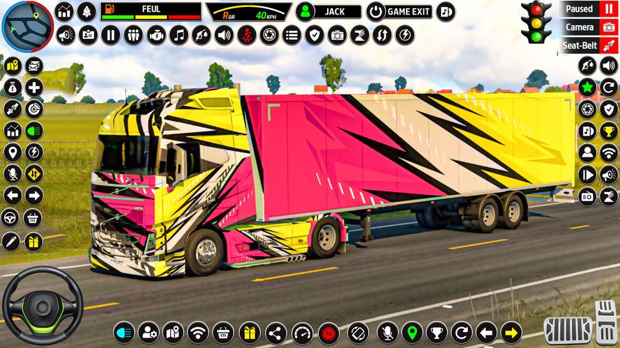 US Truck Driving 3D Truck Game Captura de tela 3