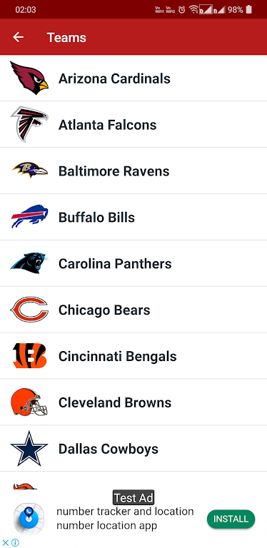 2024 NFL Schedule Scores Schermafbeelding 3