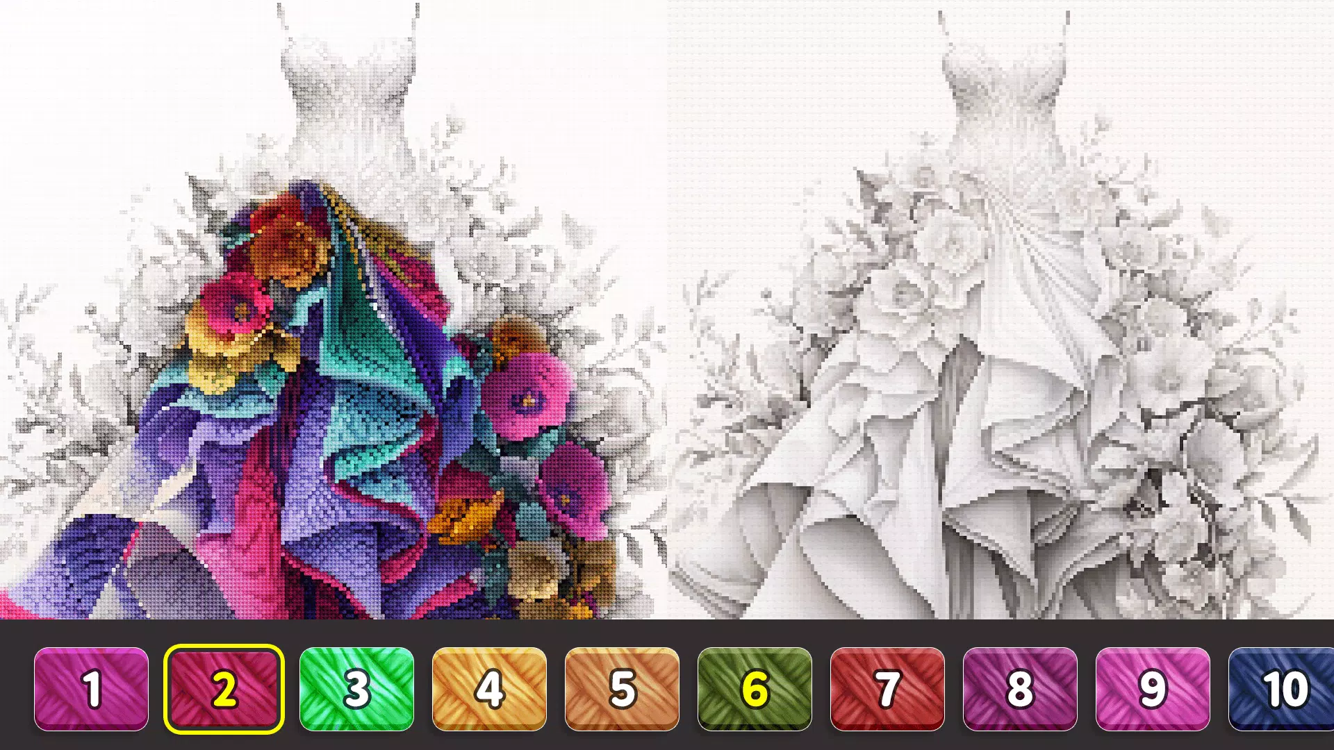 Cross Stitch: Color by Number Screenshot 1