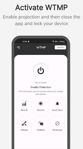 WTMP App: Who Touched My Phone Schermafbeelding 0