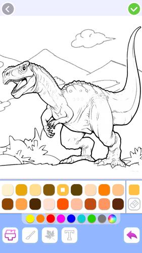Dino Coloring Captura de pantalla 1