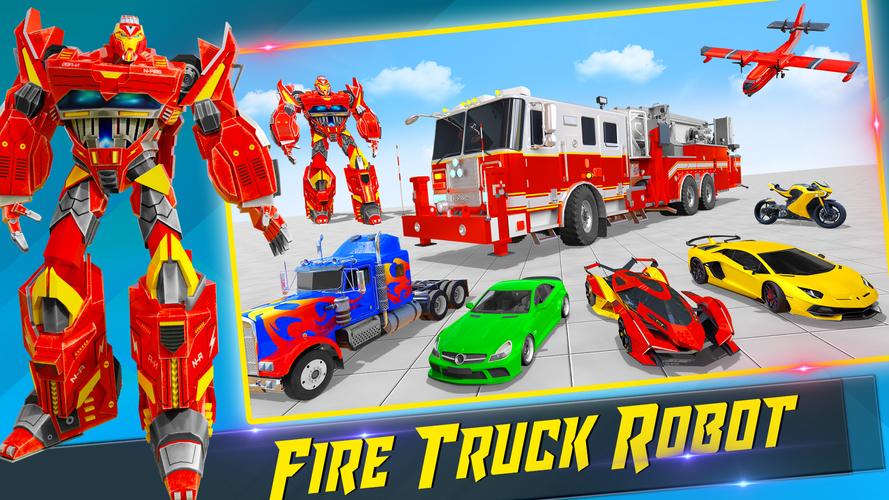 Fire Truck Robot Car Game應用截圖第3張