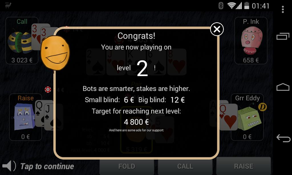 Bots Don't Bluff Offline Poker Capture d'écran 2