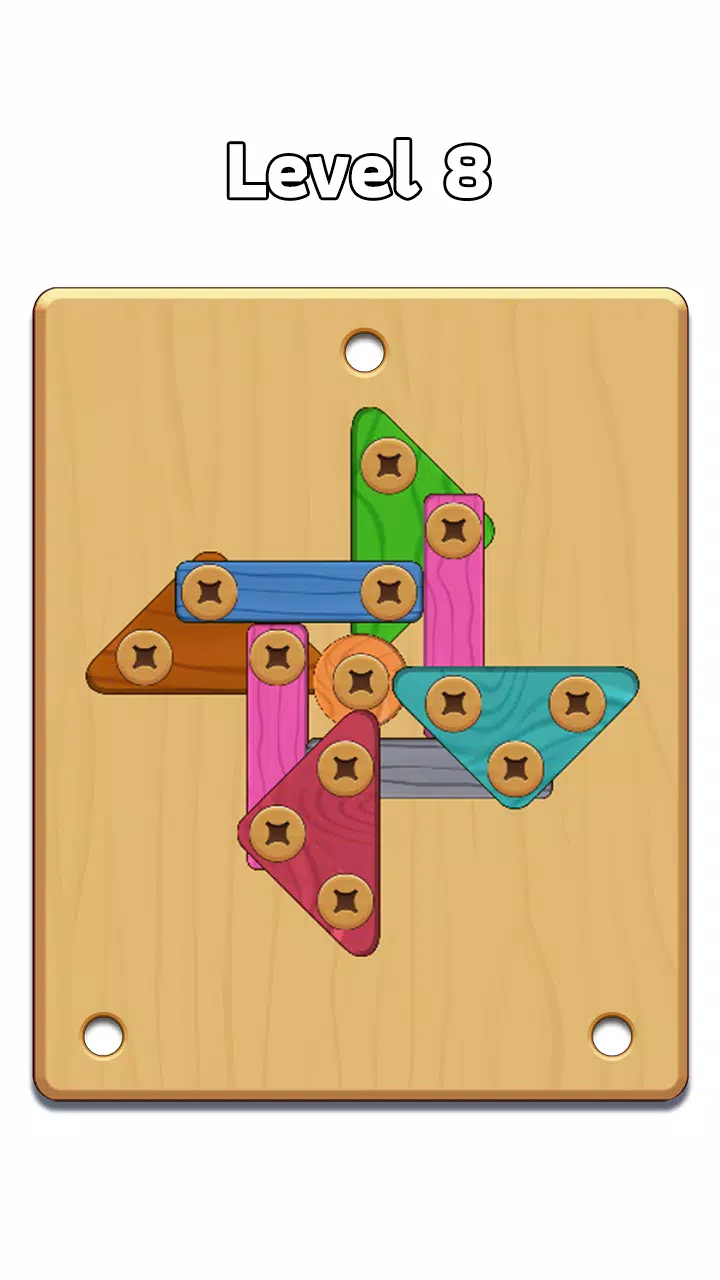 Wood Nuts & Bolt: Screw Puzzle Ảnh chụp màn hình 0