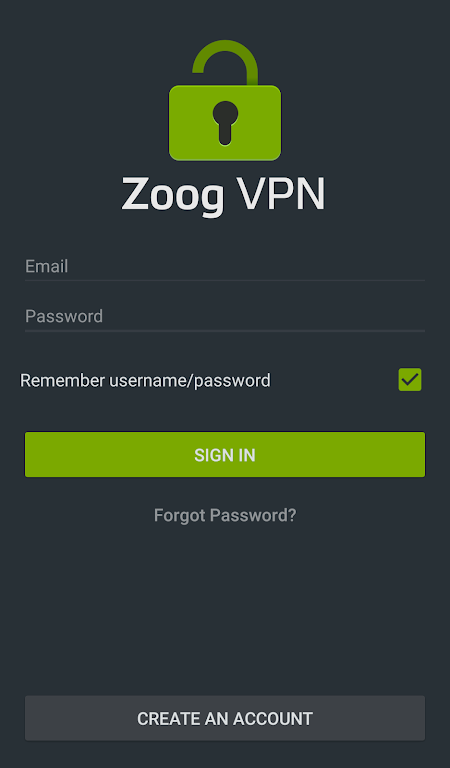 Zoog VPN Screenshot 1