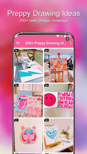 300+ Preppy Drawing Ideas Captura de pantalla 2