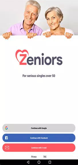 Zeniors - Meet Mature Singles Schermafbeelding 0