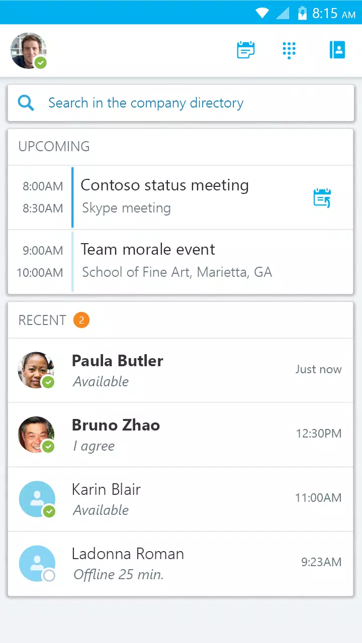 Skype for Business Tangkapan skrin 3