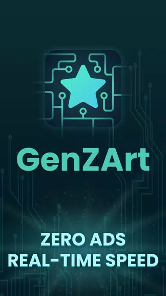 GenZArt: Fast AI Art Generator Schermafbeelding 0