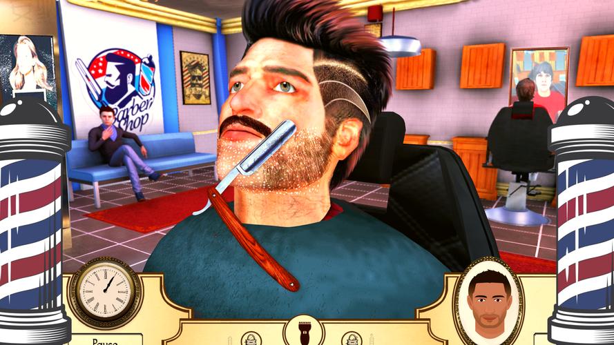 Real Barber Haircutting Shop スクリーンショット 3