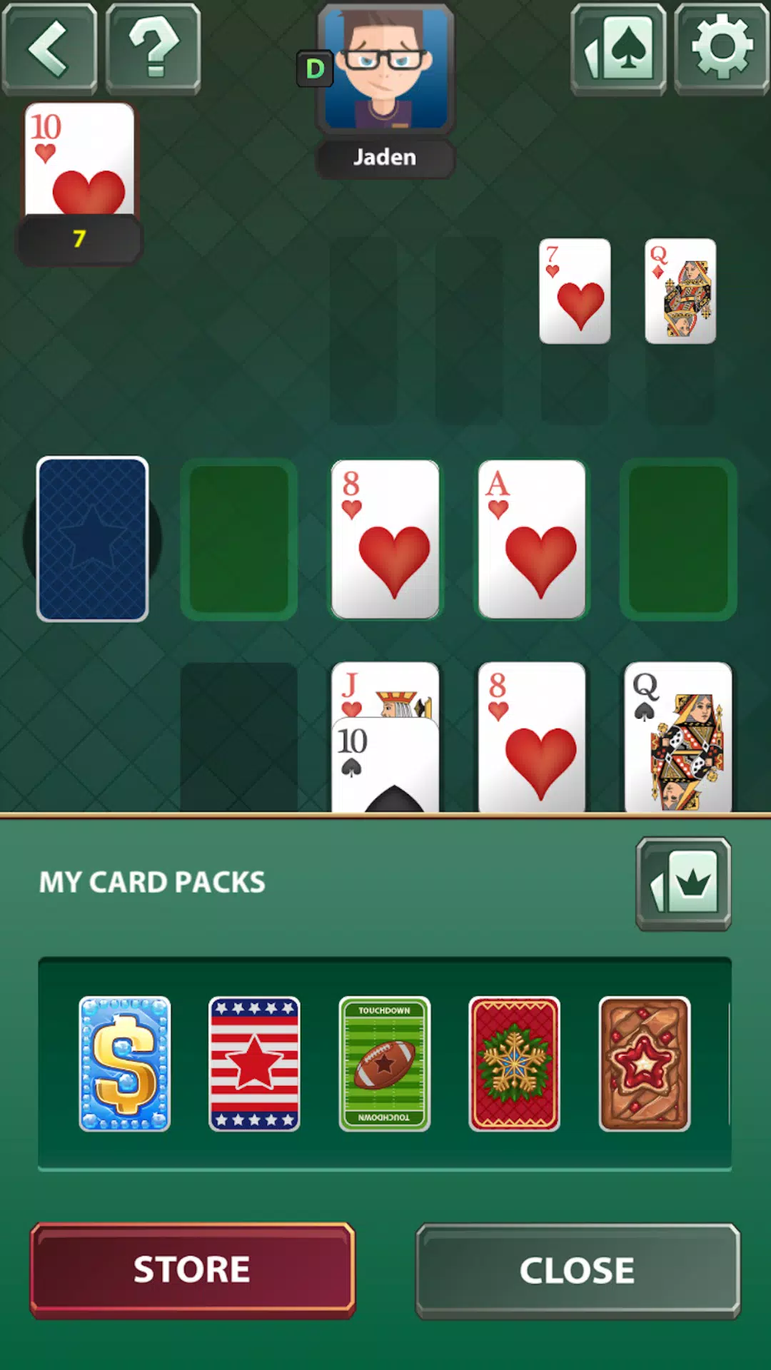 Spite & Malice - No Wifi Game ภาพหน้าจอ 1