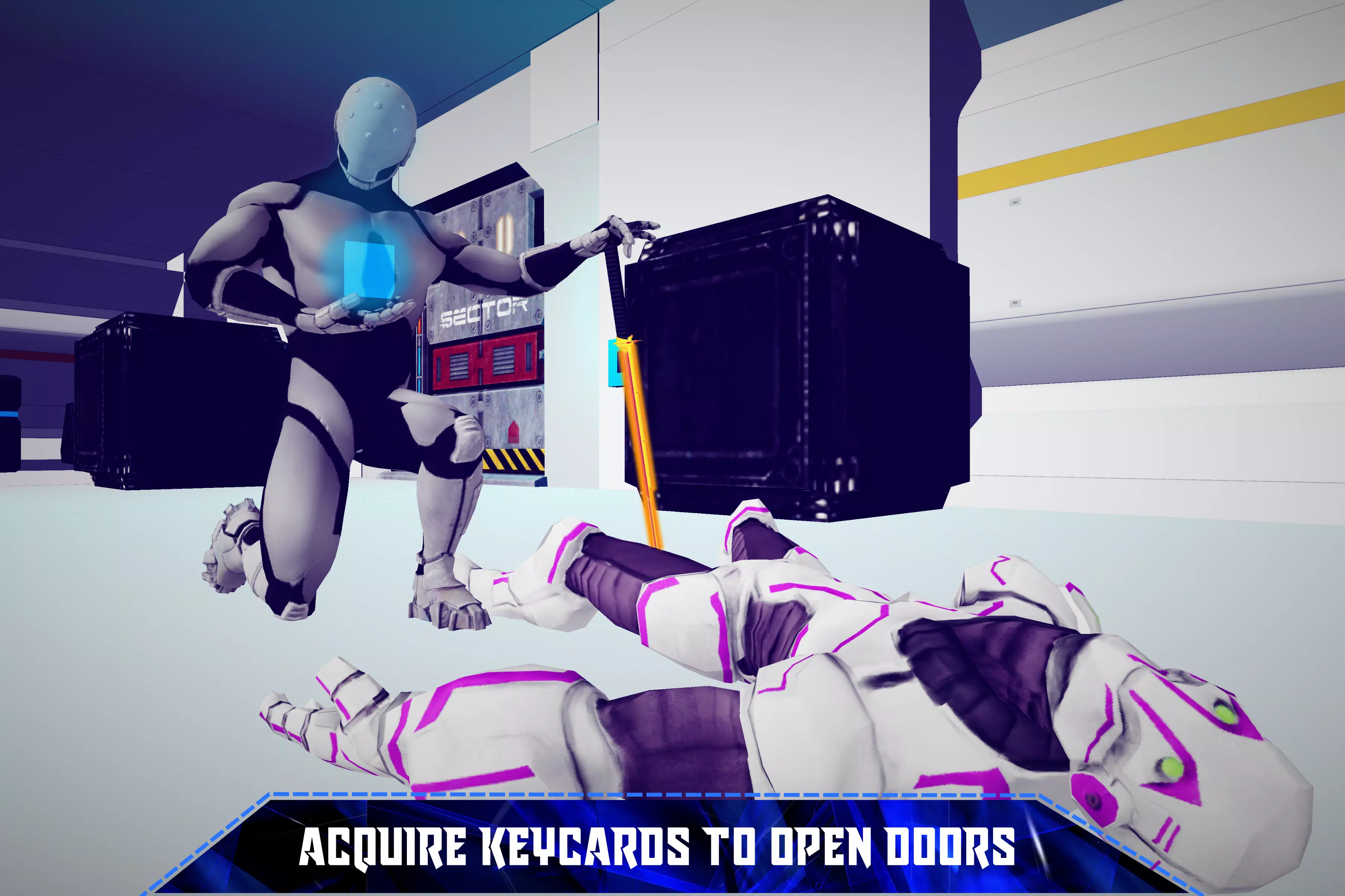 Escape Robot Facility: 3D Cosmic Galaxy Screenshot 3