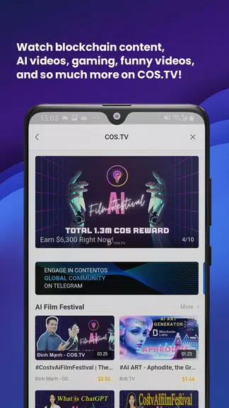 COS.TV - Web3 Content Platform Schermafbeelding 0