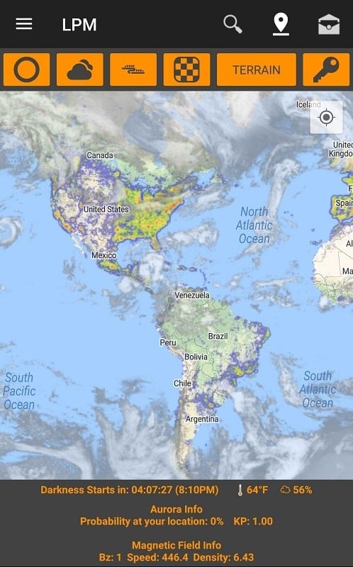 Light Pollution Map - Dark Sky স্ক্রিনশট 2