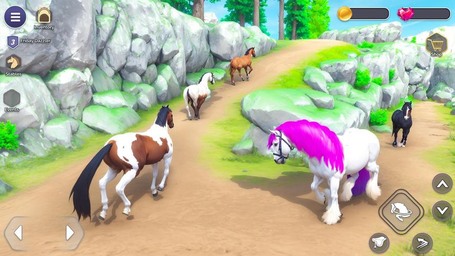 My Fantasy Horse Care Academy Captura de pantalla 3